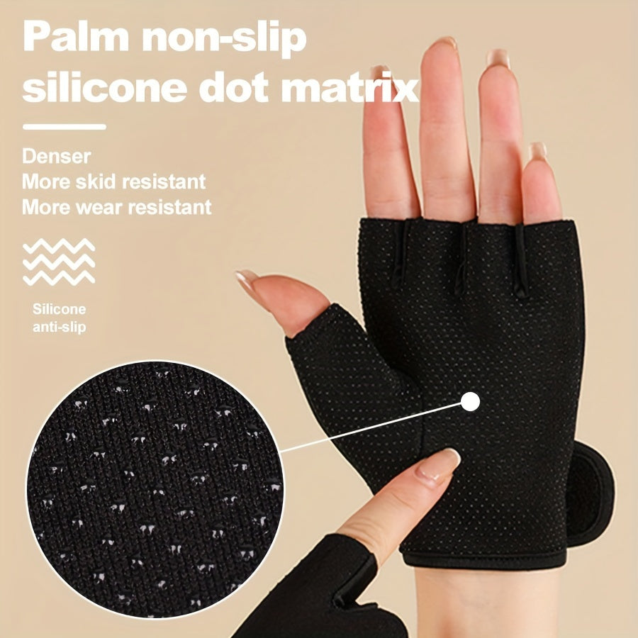 Breathable Sports Gloves with Silicone Non-Slip Palm