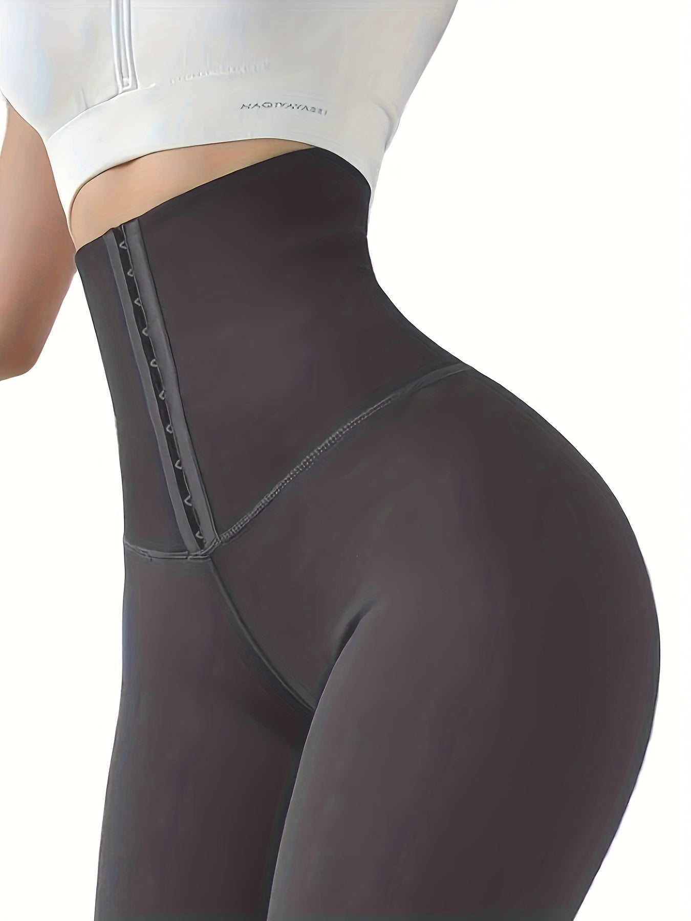 High-Waist Double-Breasted Tummy Control Leggings