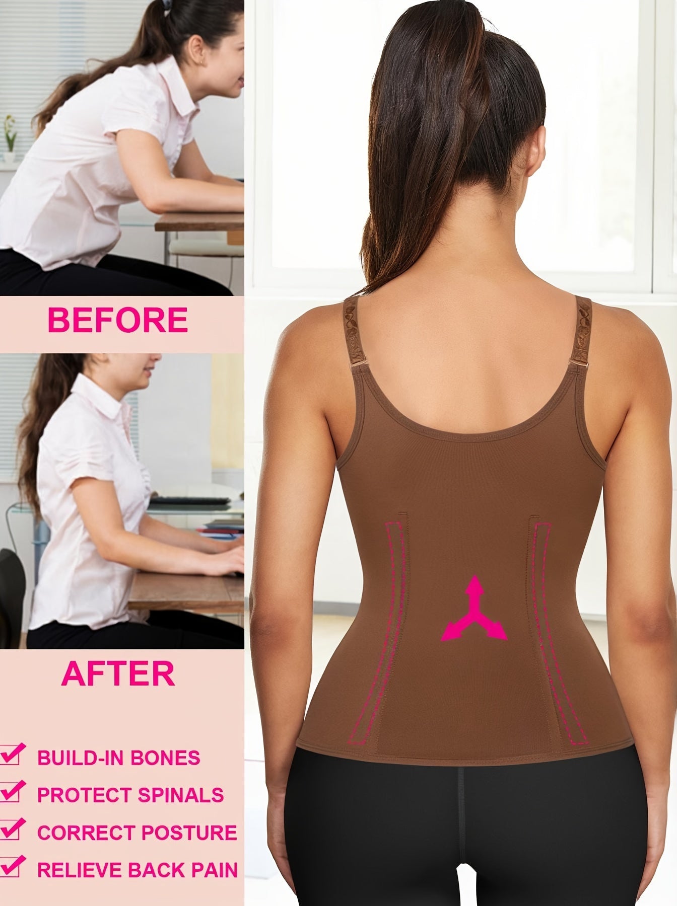 Waist Trainer Corset with Straps