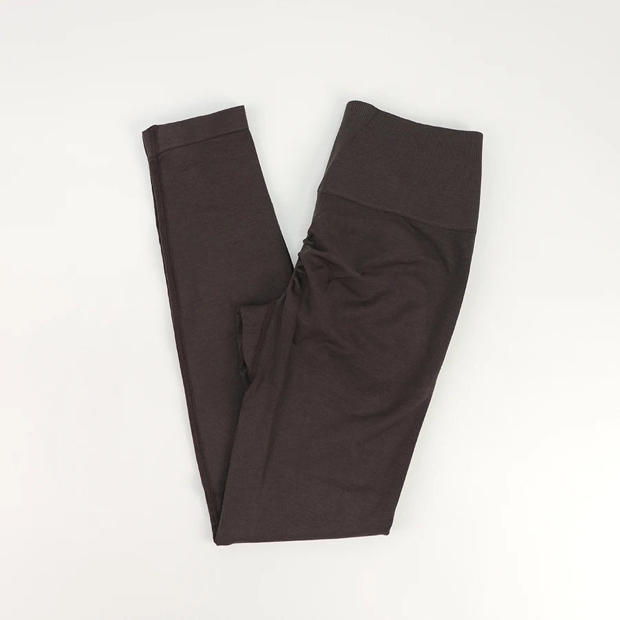 Seamless High-Waist Fitness Set – Crop Top, Leggings & Shorts