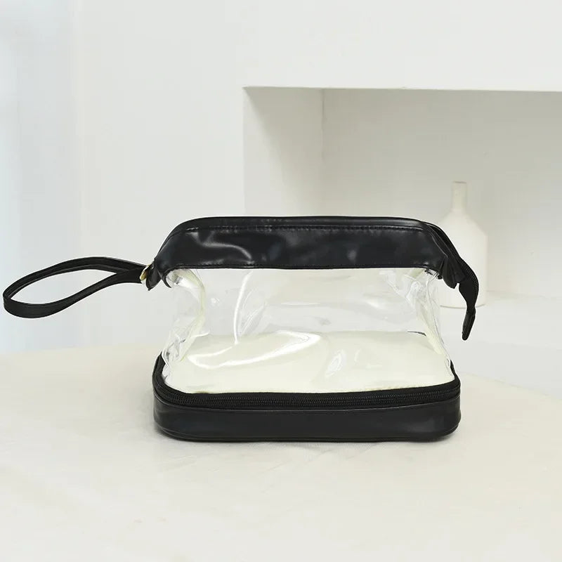 Clear Double Layer Makeup Bag