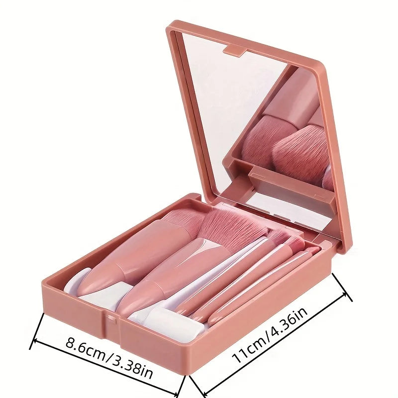 5Pcs Portable Makeup Brush Set