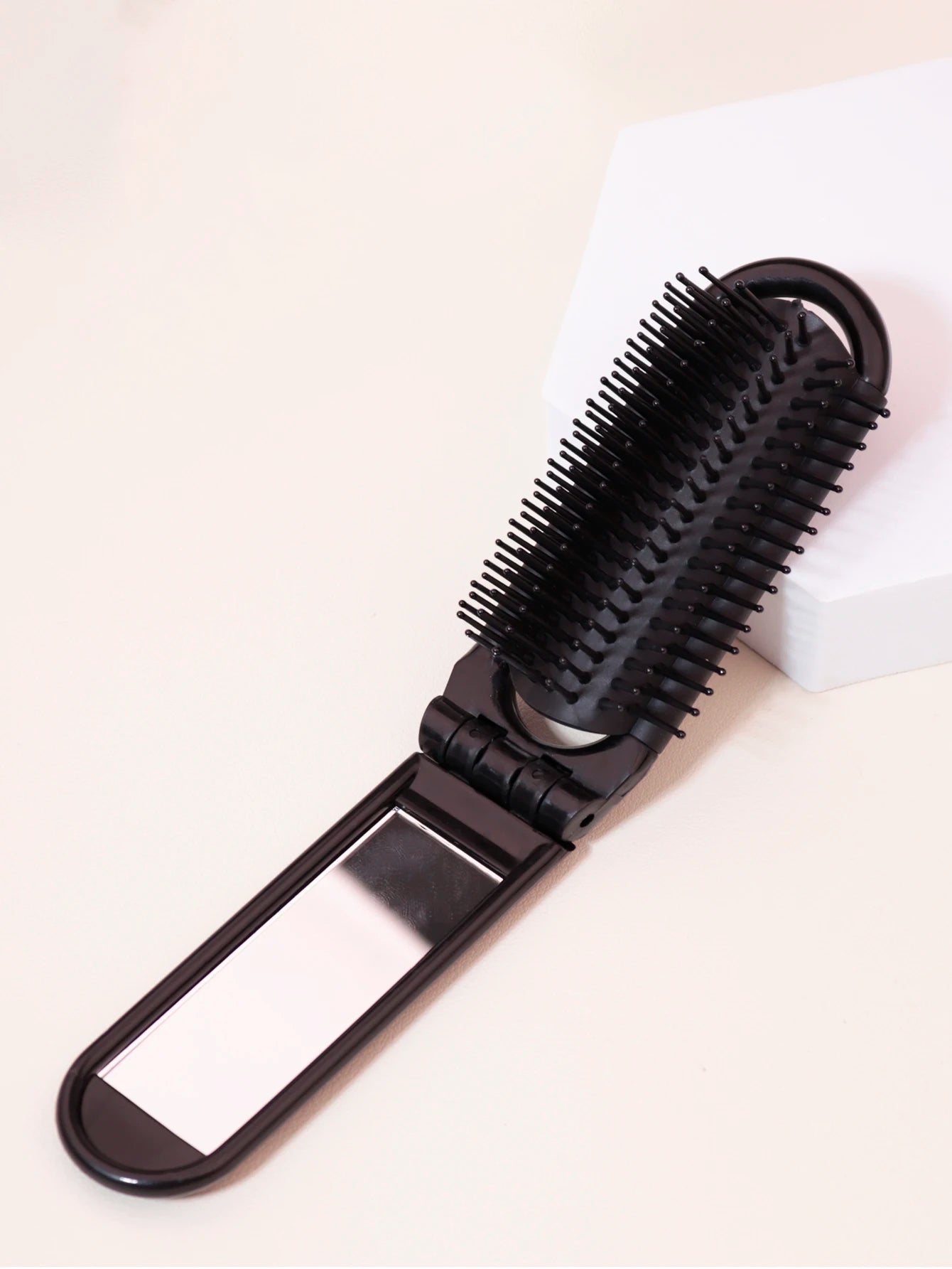 1pc portable mini foldable hair comb mirror