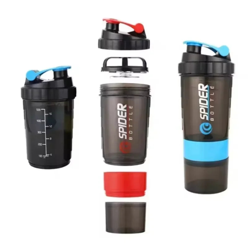 3 Layer Shaker Bottle Protein Mixer