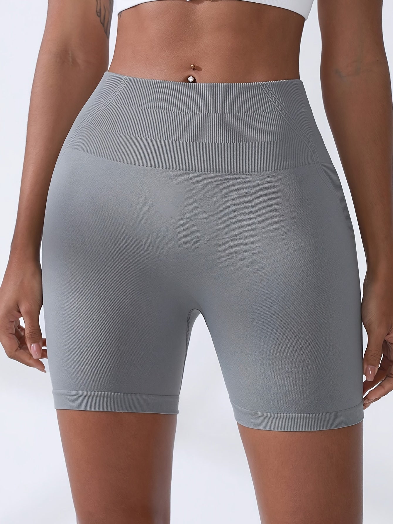 5-Pack Seamless High-Waist Yoga Shorts