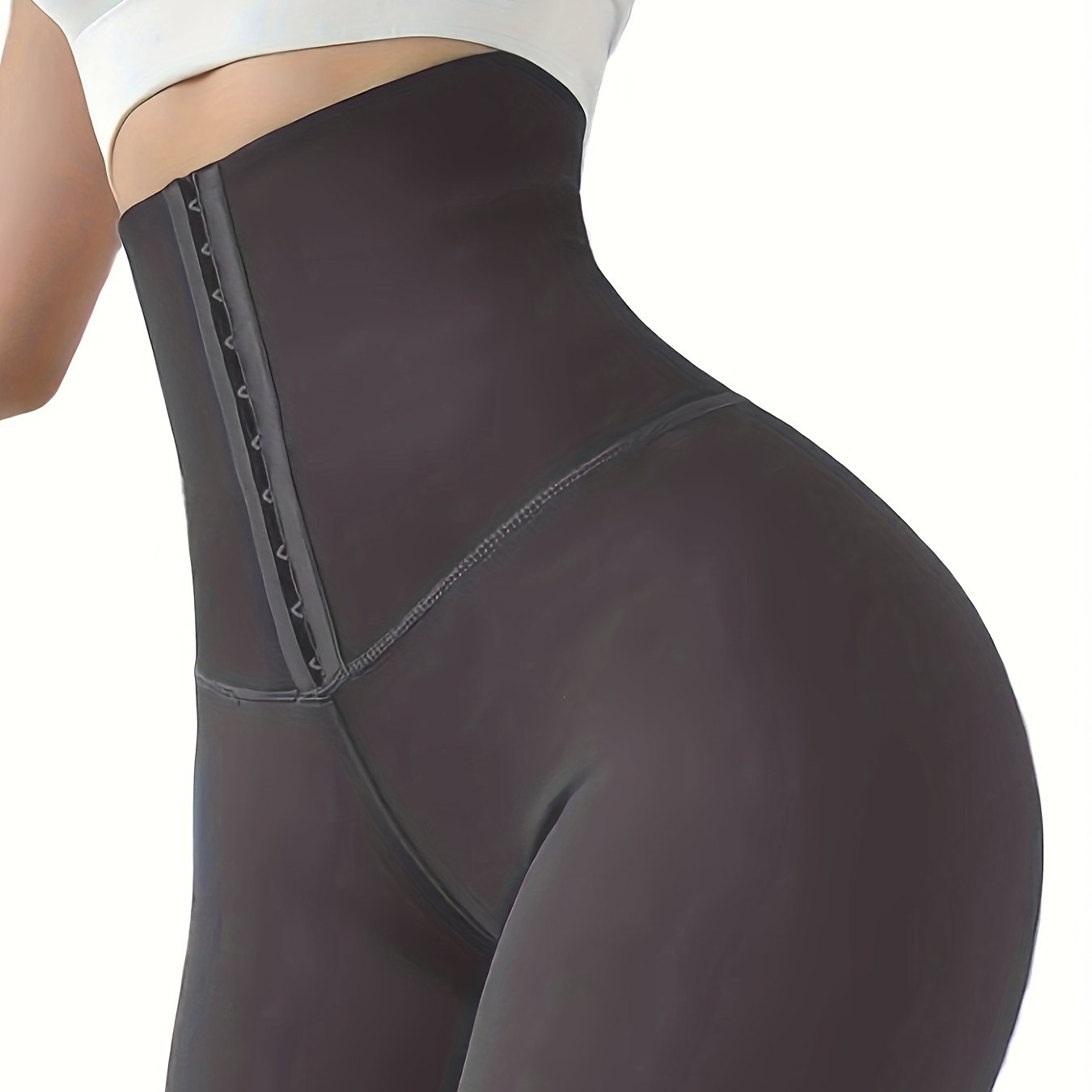 High-Waist Double-Breasted Tummy Control Leggings