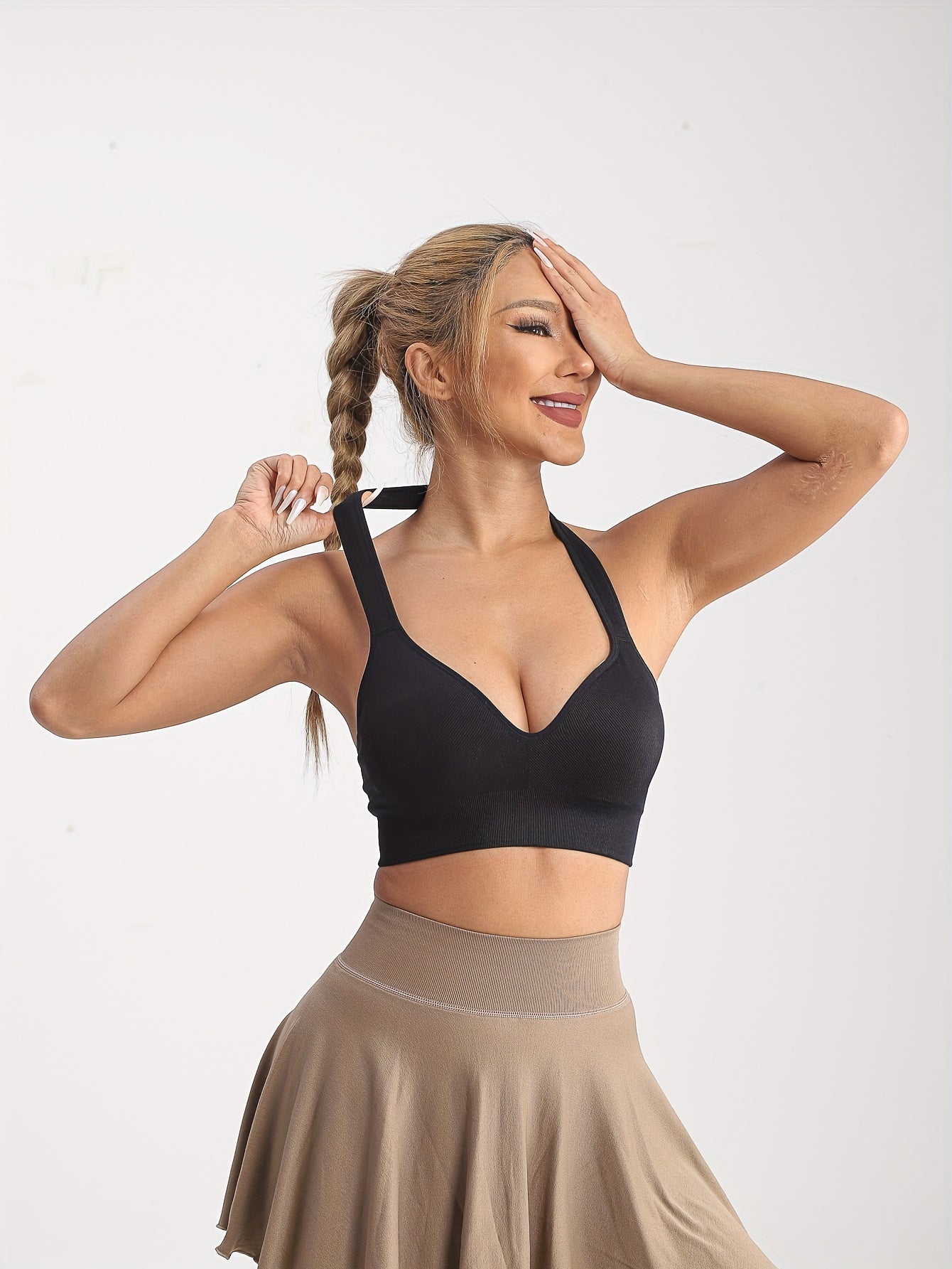 Seamless Crop Sports Top