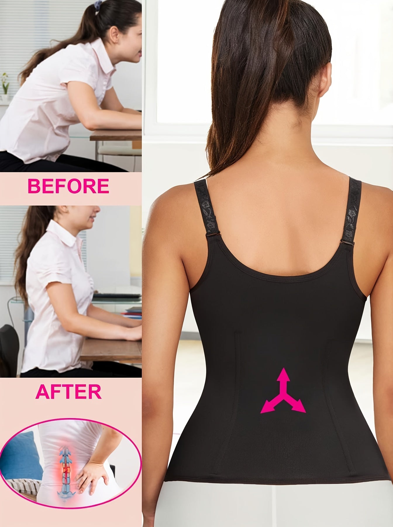 Waist Trainer Corset with Straps