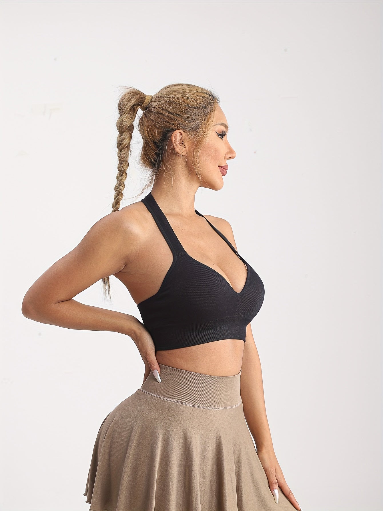Seamless Crop Sports Top