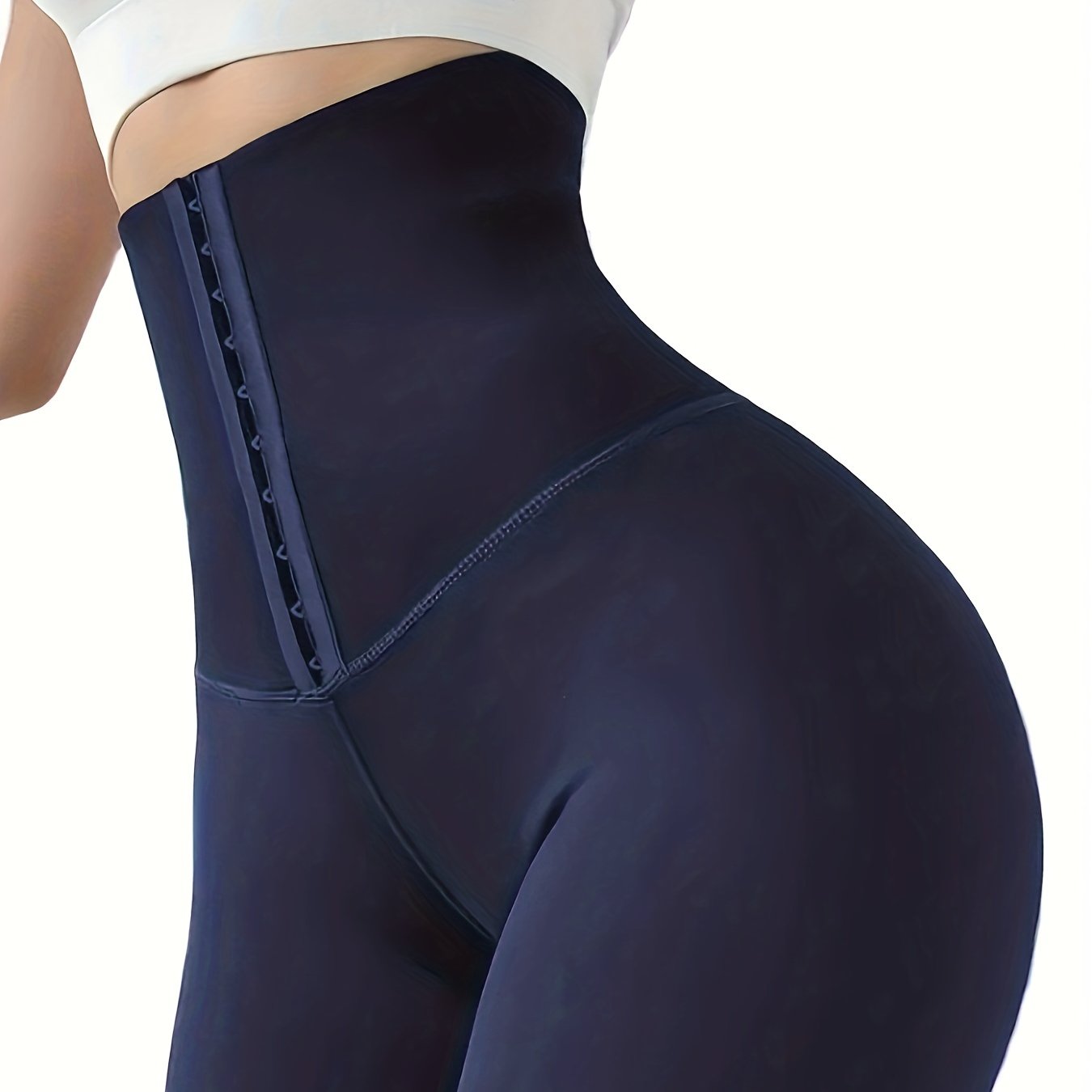 High-Waist Double-Breasted Tummy Control Leggings
