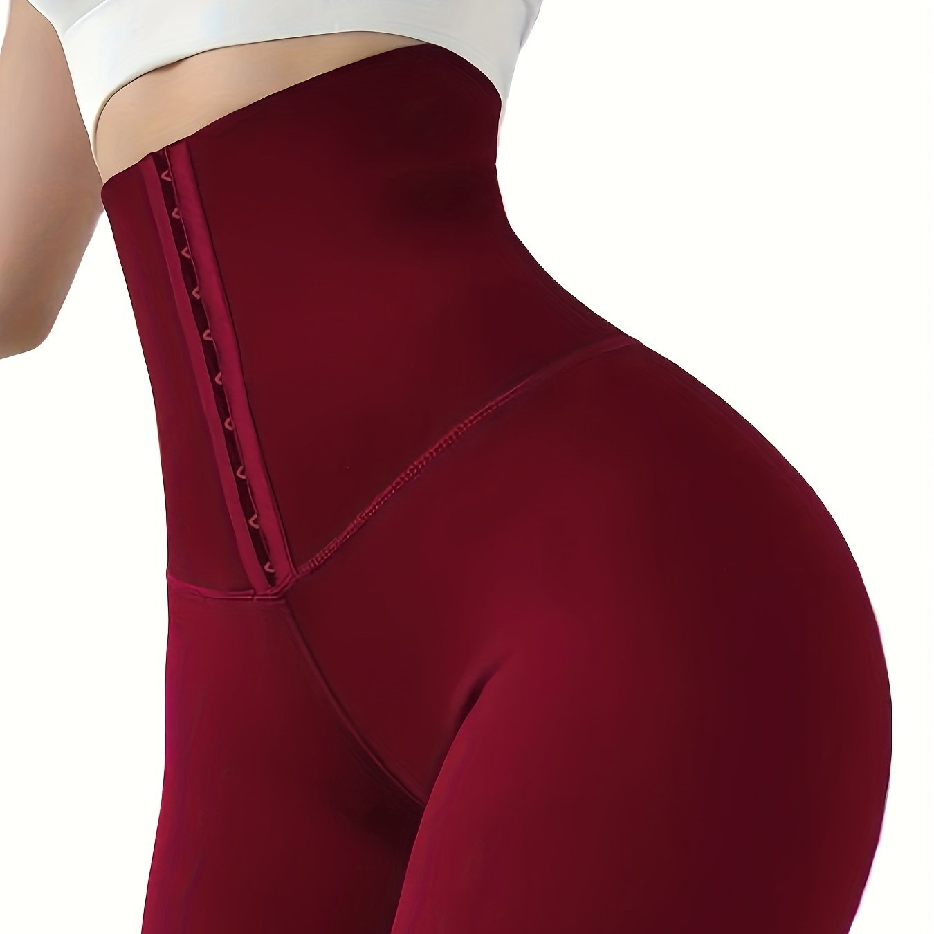High-Waist Double-Breasted Tummy Control Leggings