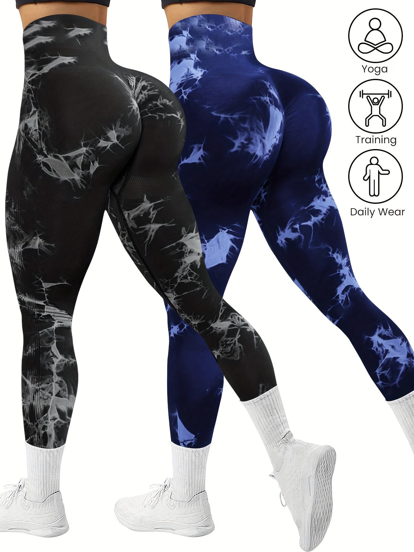 High-Stretch Workout Leggings – 2 Pack