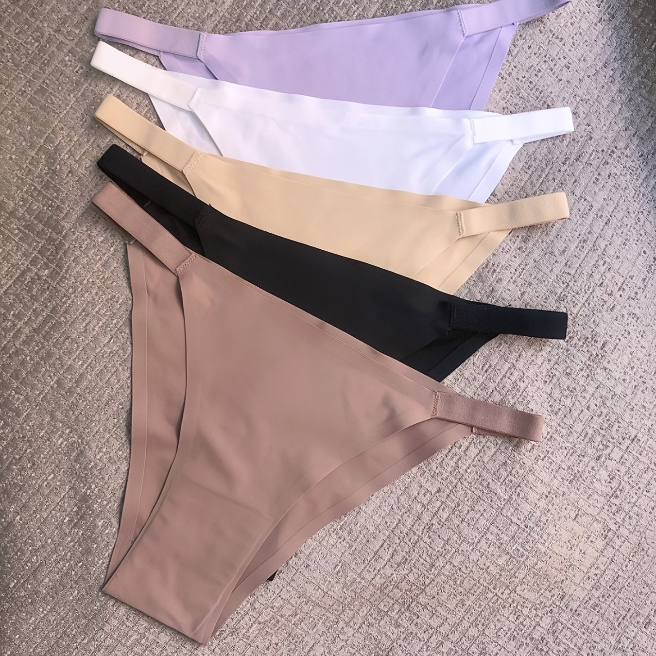 Low-Rise Bikini Underwear for Women – 5 Pack Multicolor