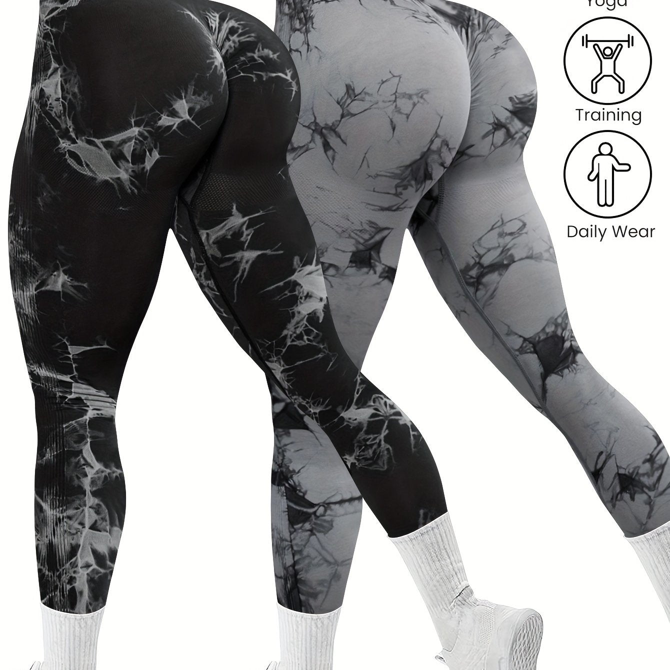 High-Stretch Workout Leggings – 2 Pack