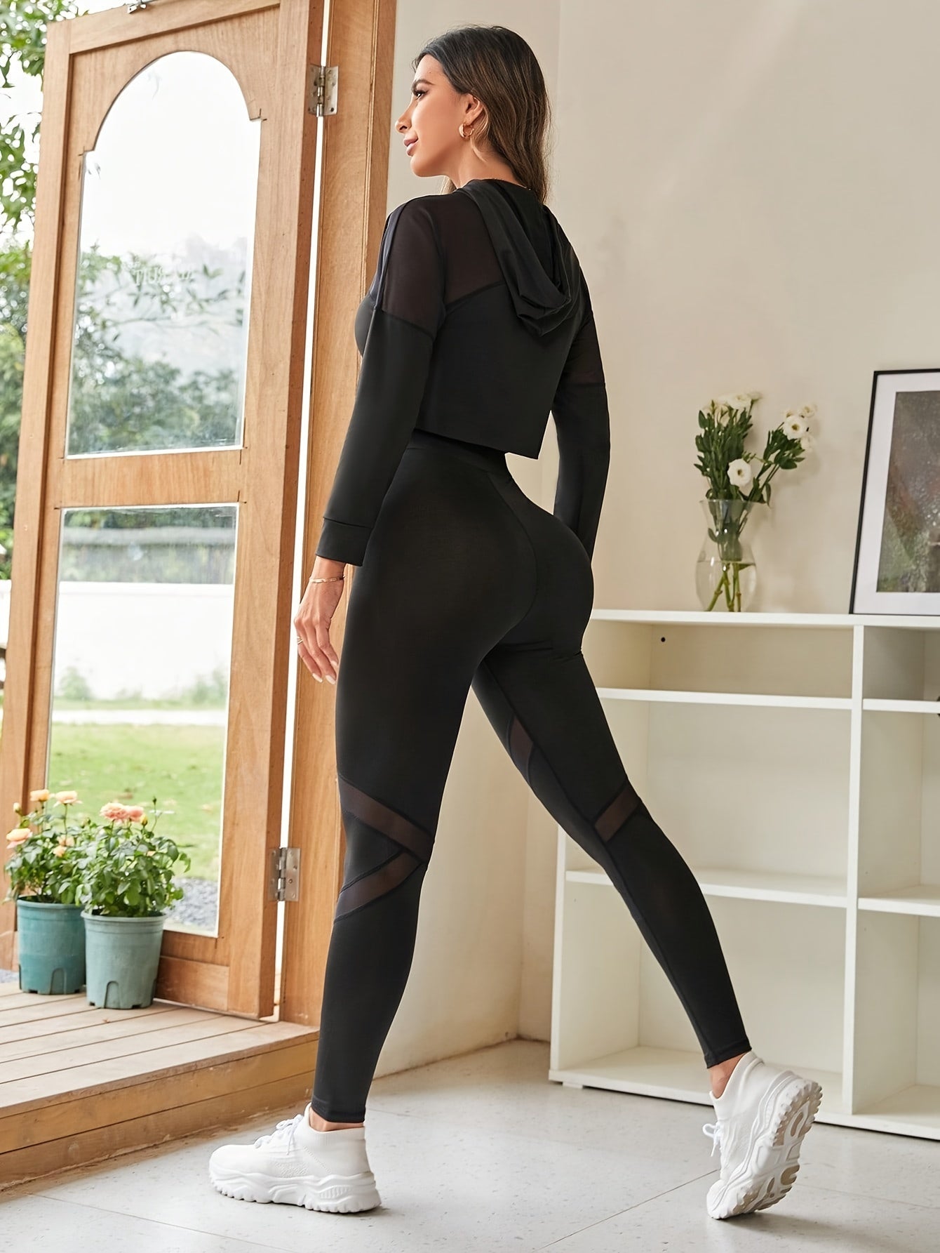 High-Waist Hooded Active Set