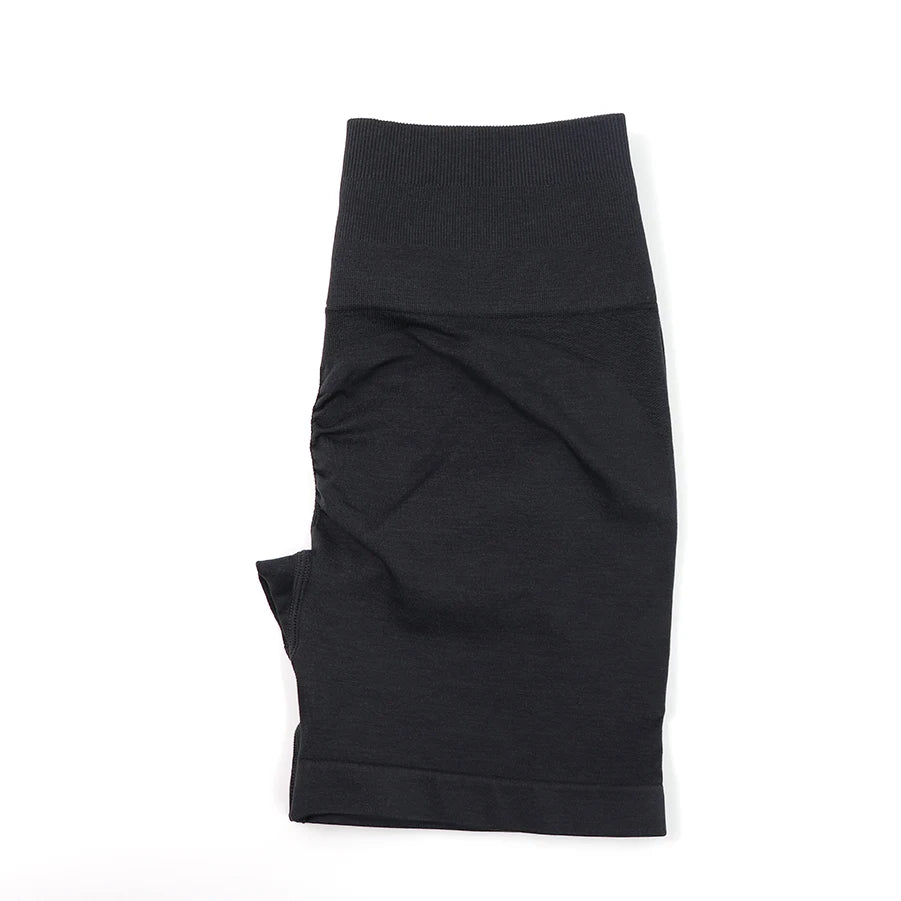 Seamless High-Waist Fitness Set – Crop Top, Leggings & Shorts