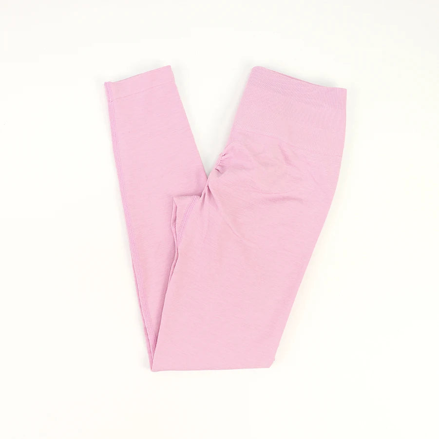 Seamless High-Waist Fitness Set – Crop Top, Leggings & Shorts