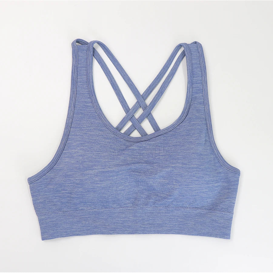 Seamless High-Waist Fitness Set – Crop Top, Leggings & Shorts