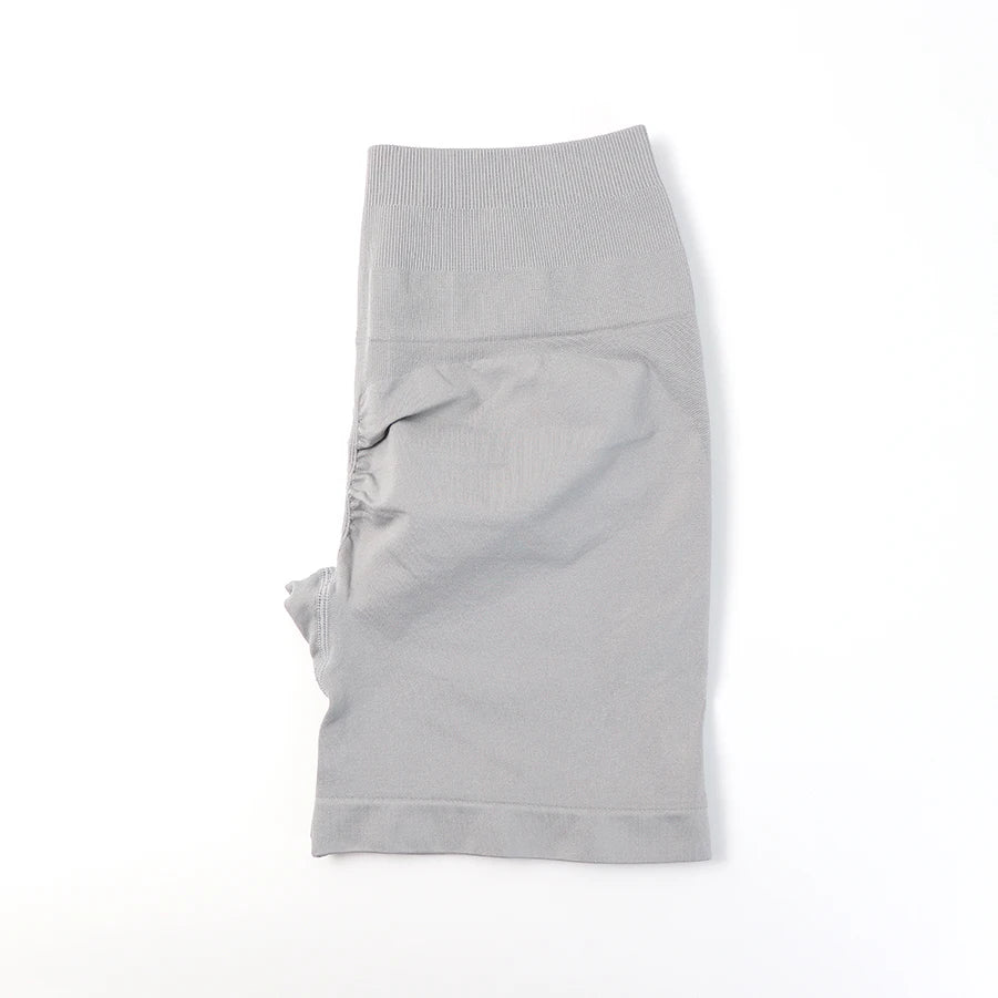 Seamless High-Waist Fitness Set – Crop Top, Leggings & Shorts