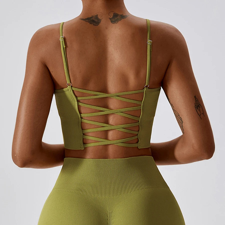 Seamless High-Waist Yoga Fitness Collection – Top, Leggings & Shorts