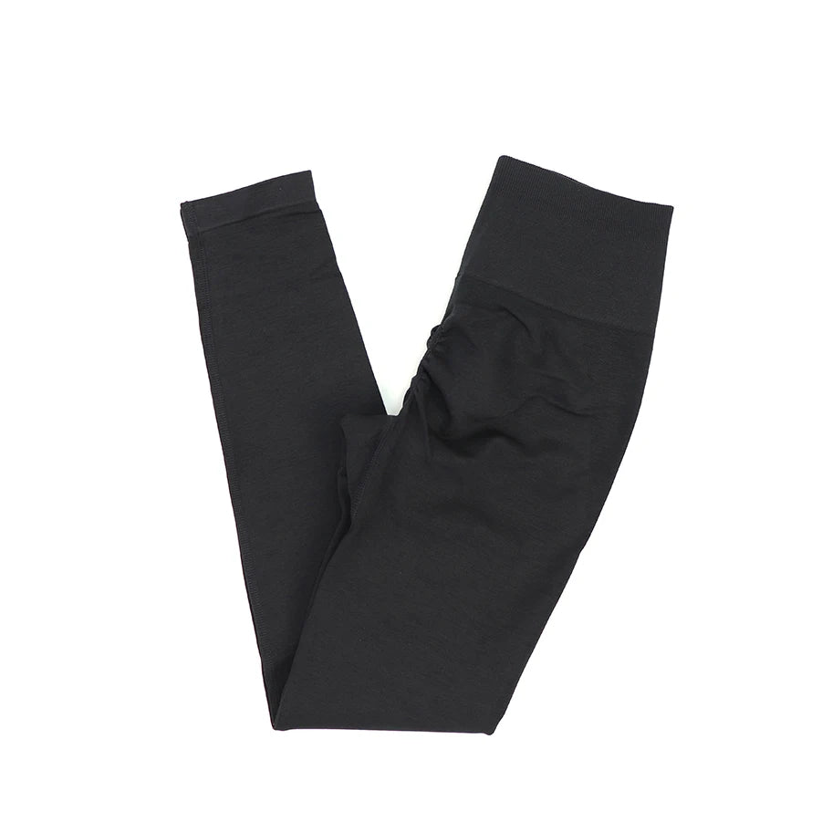 Seamless High-Waist Fitness Set – Crop Top, Leggings & Shorts