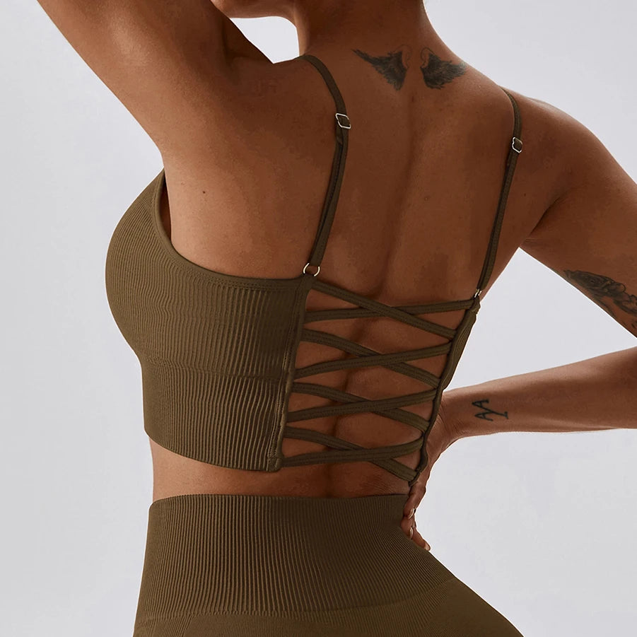 Seamless High-Waist Yoga Fitness Collection – Top, Leggings & Shorts