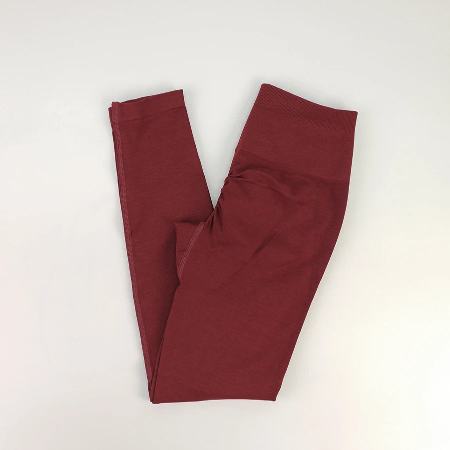 Seamless High-Waist Fitness Set – Crop Top, Leggings & Shorts