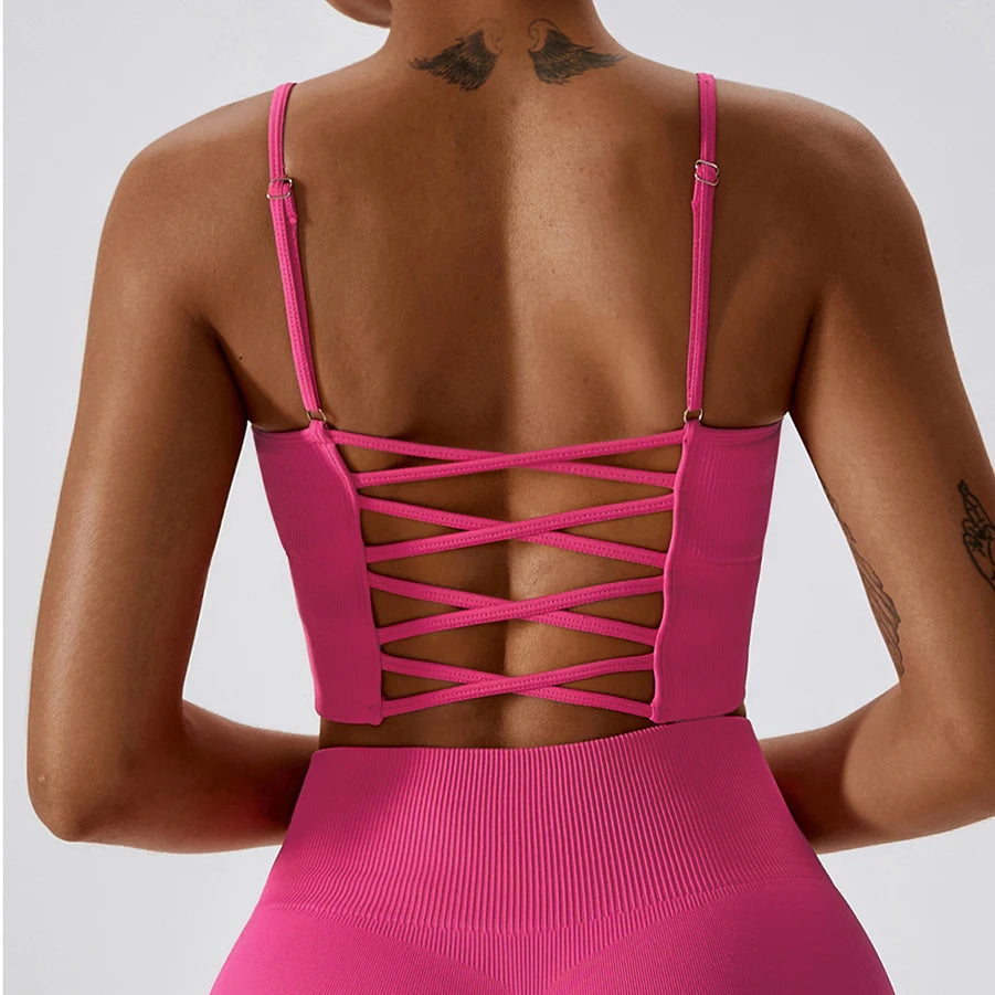 Seamless High-Waist Yoga Fitness Collection – Top, Leggings & Shorts