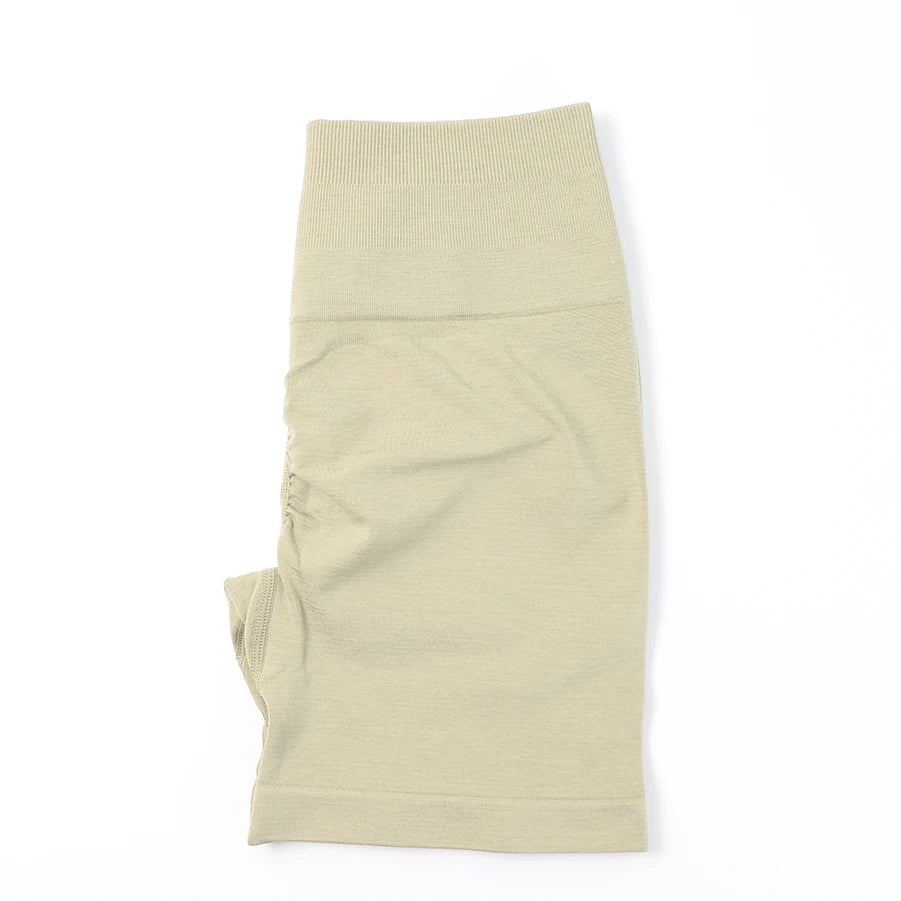 Seamless High-Waist Fitness Set – Crop Top, Leggings & Shorts