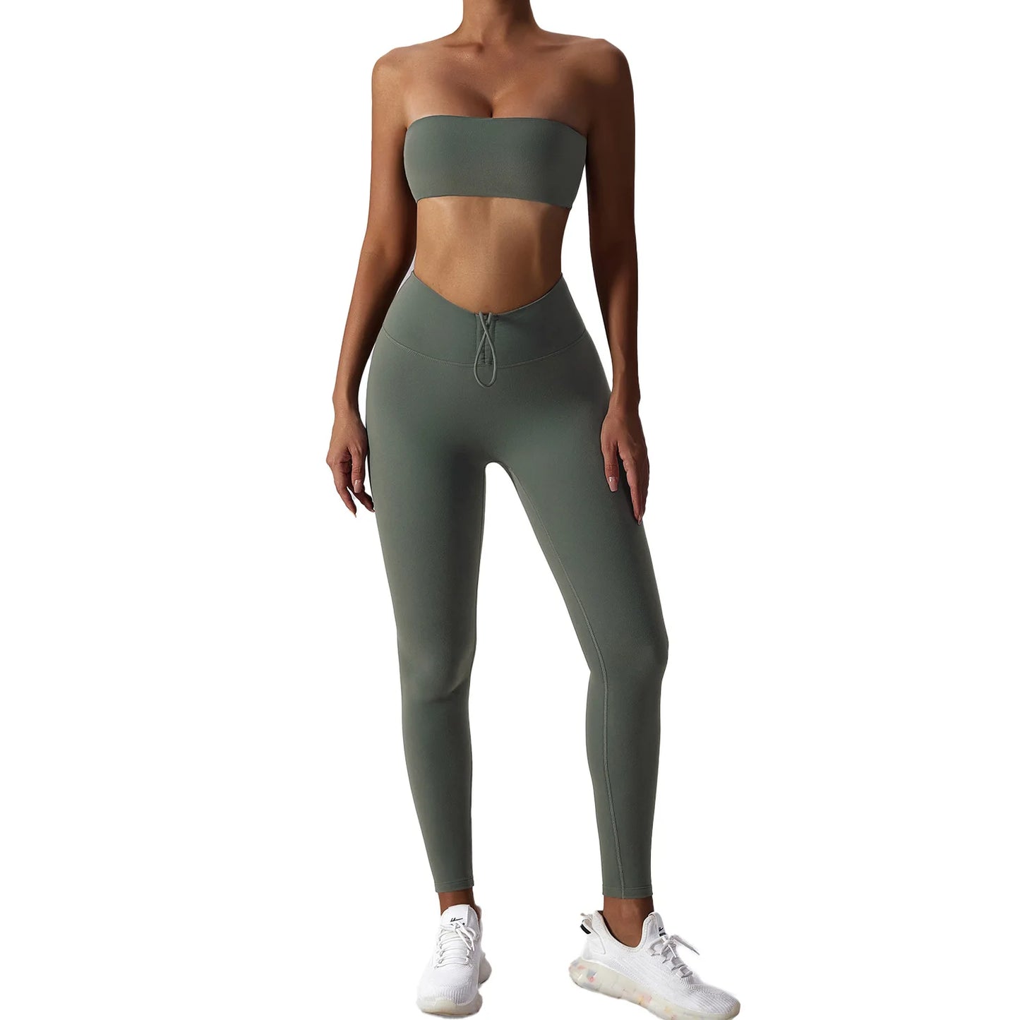 High Waist Women’s Gym Fitness Set – Premium Activewear for Workouts & Yoga
