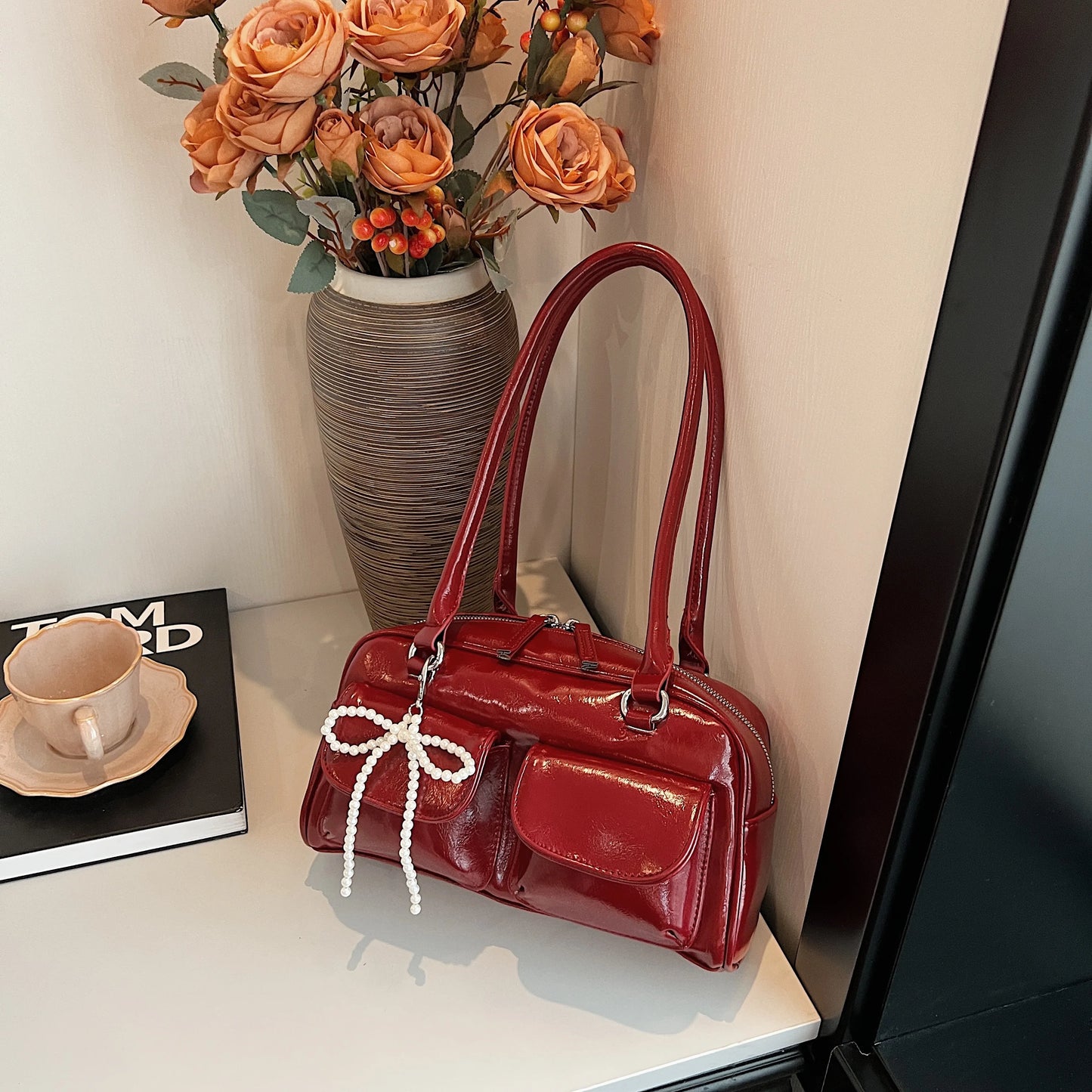 Fashionable Underarm Bow Bag