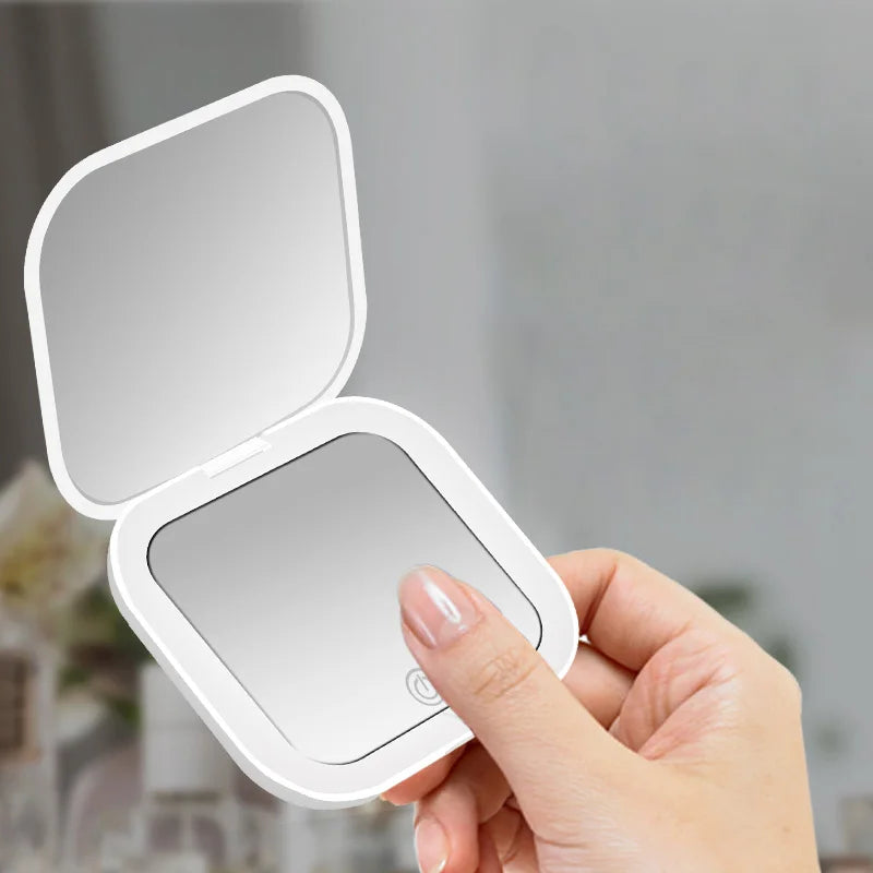 Portable Cosmetic Mirror with Lights