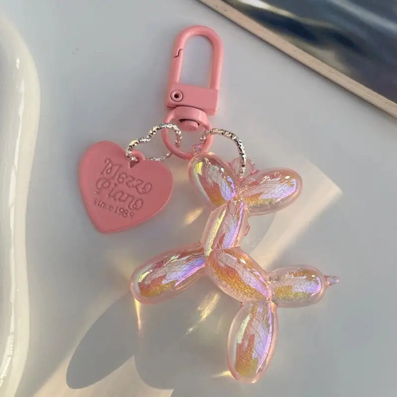 Jelly Balloon Dog Keychain