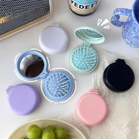 Small Size Hair Comb with  Mirror