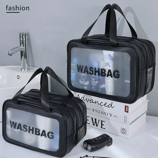 Transparent portable storage travel bag