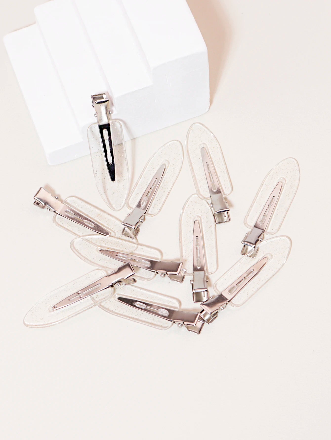 10pcs transparent hair clips