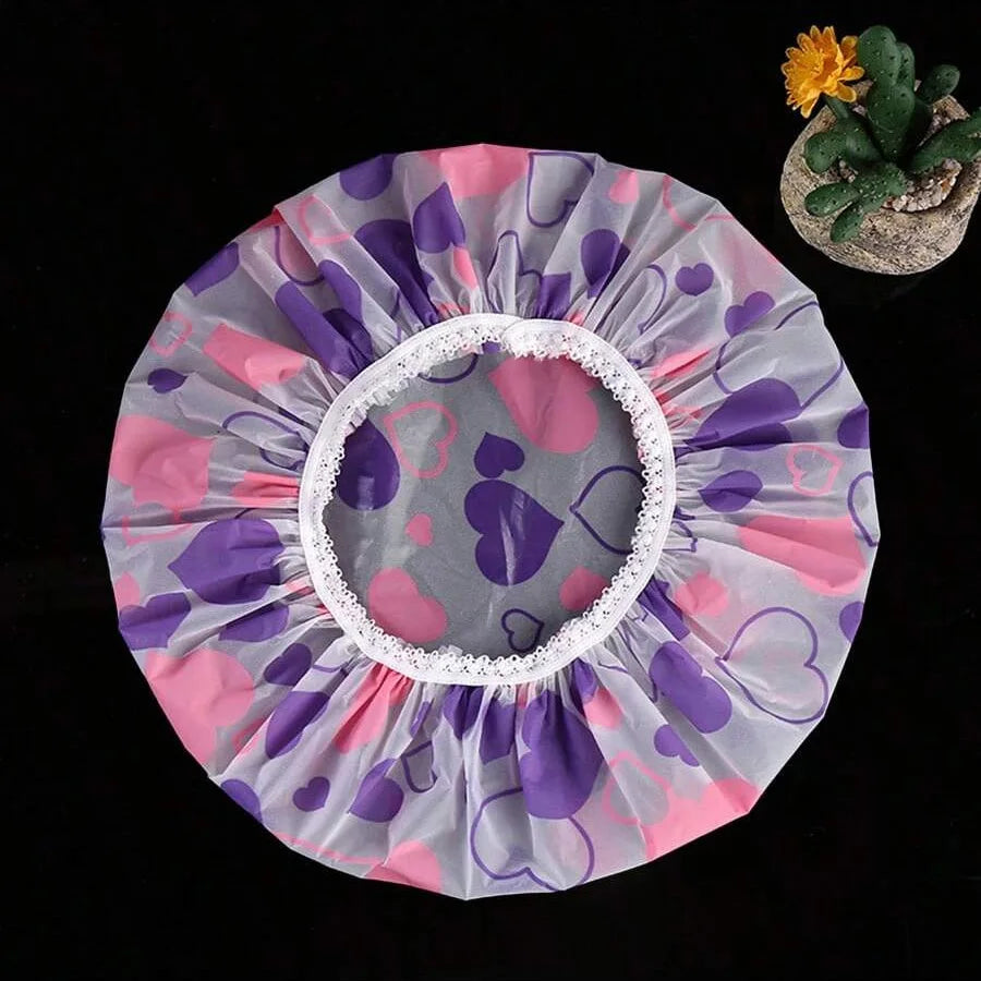 5pcs Waterproof Shower Caps