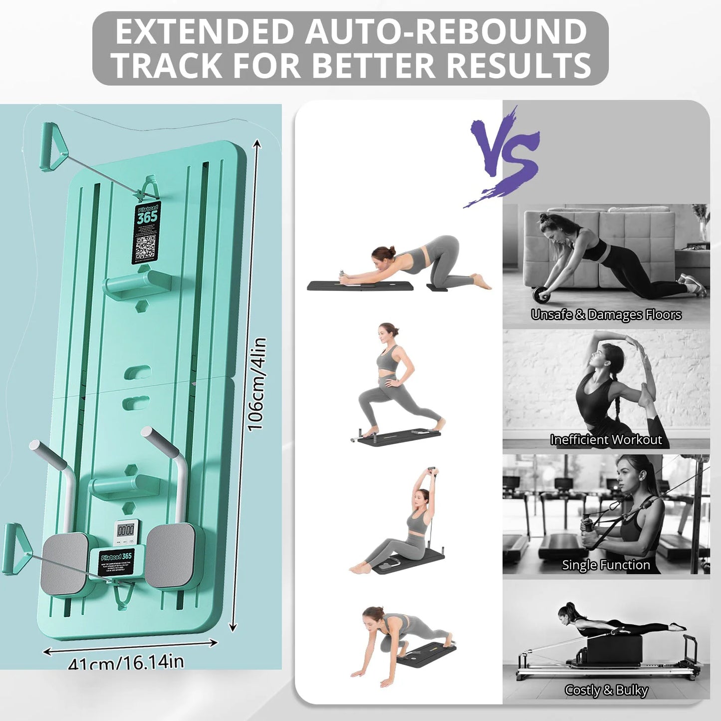 Pilates Board 4 in 1 Pilates Sliding Board