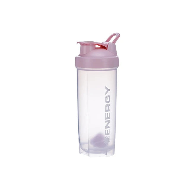 500/700ml Portable Shaker Bottle with Stirring Ball