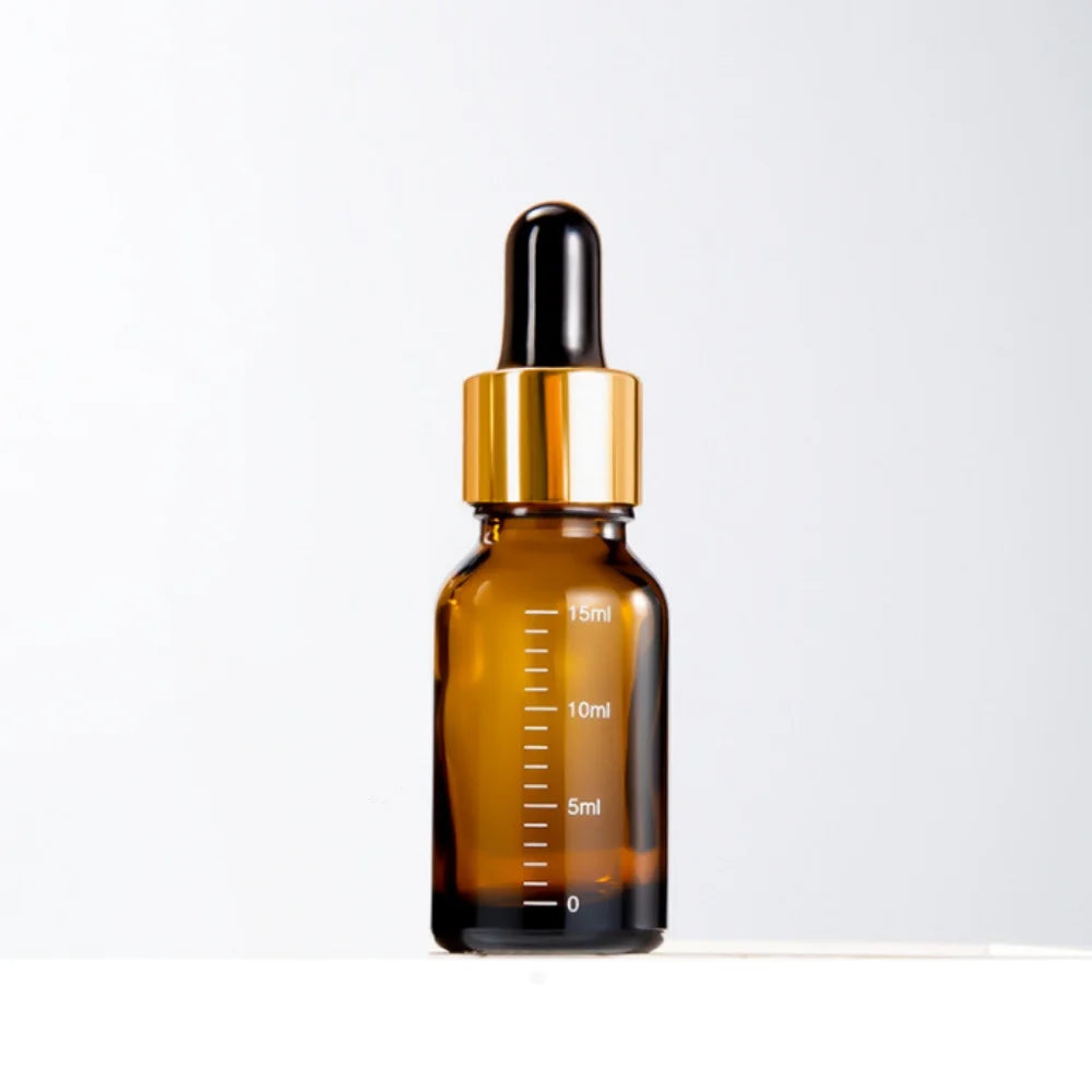 5ml 10ml 15ml 20ml 30ml 50ml 100ml Amber Glass Dropper Oil Bottle