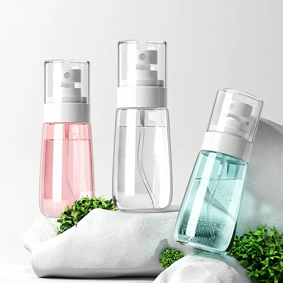 2pcs Portable Clear Spray Bottles
