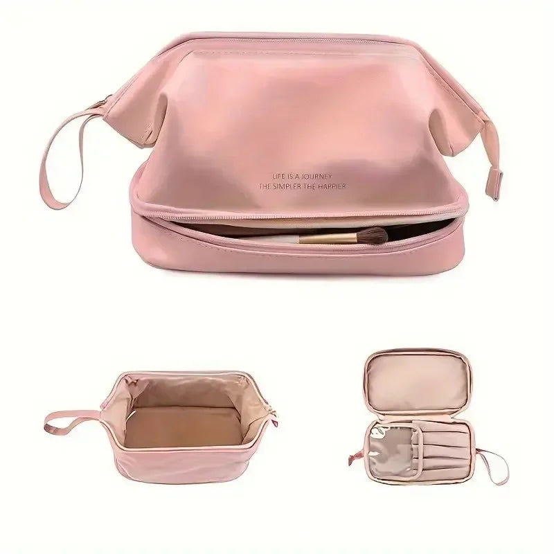 Clear Double Layer Makeup Bag