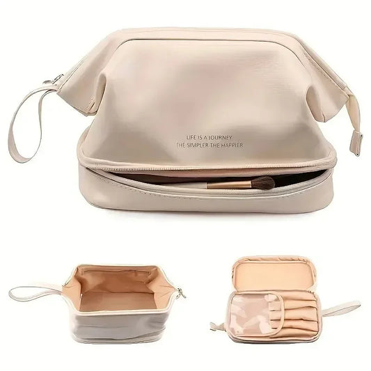 Clear Double Layer Makeup Bag
