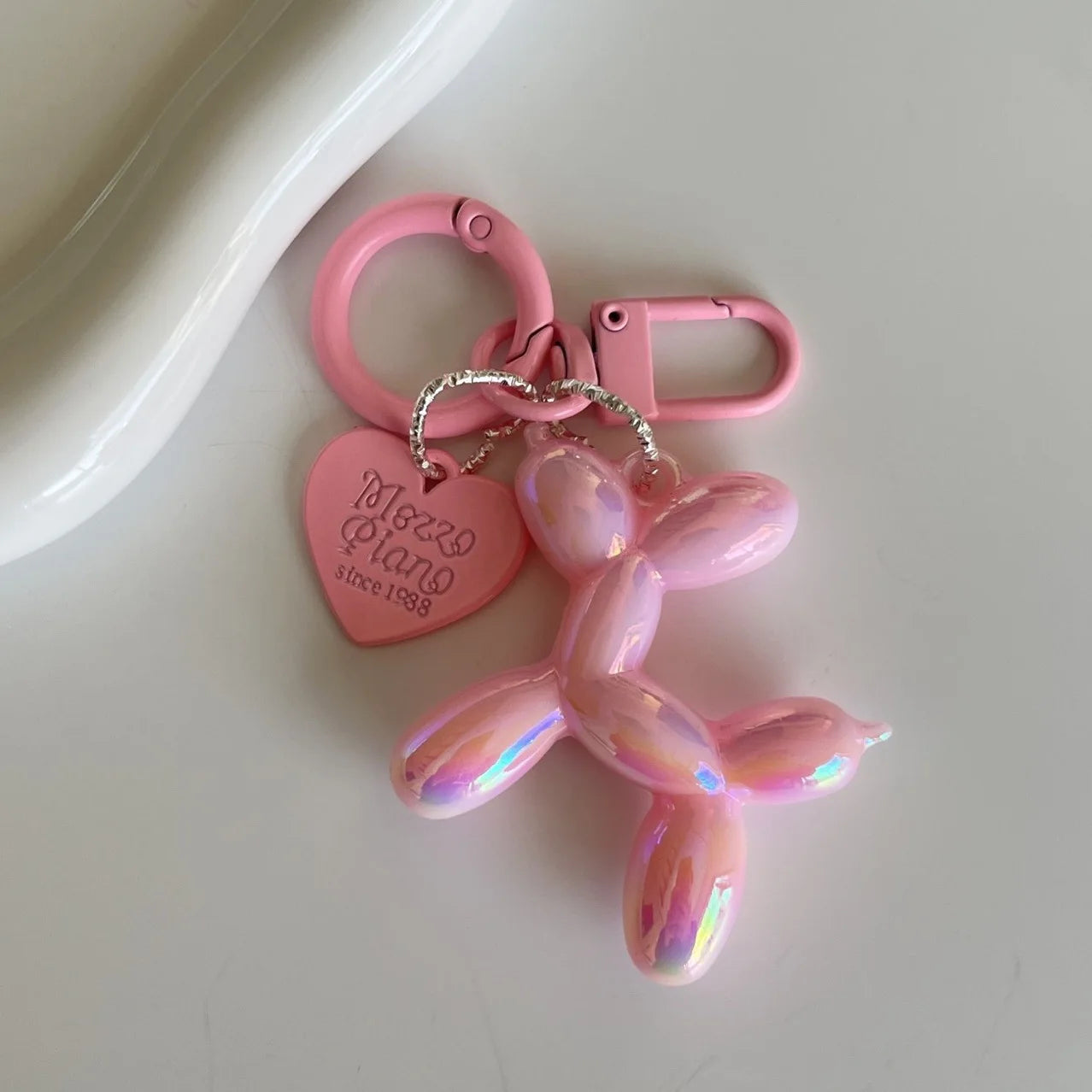 Jelly Balloon Dog Keychain