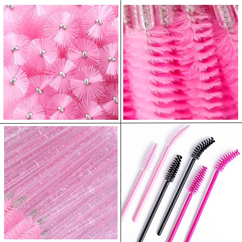50/100/300/500pcs Eyebrow Eyelash Brushes