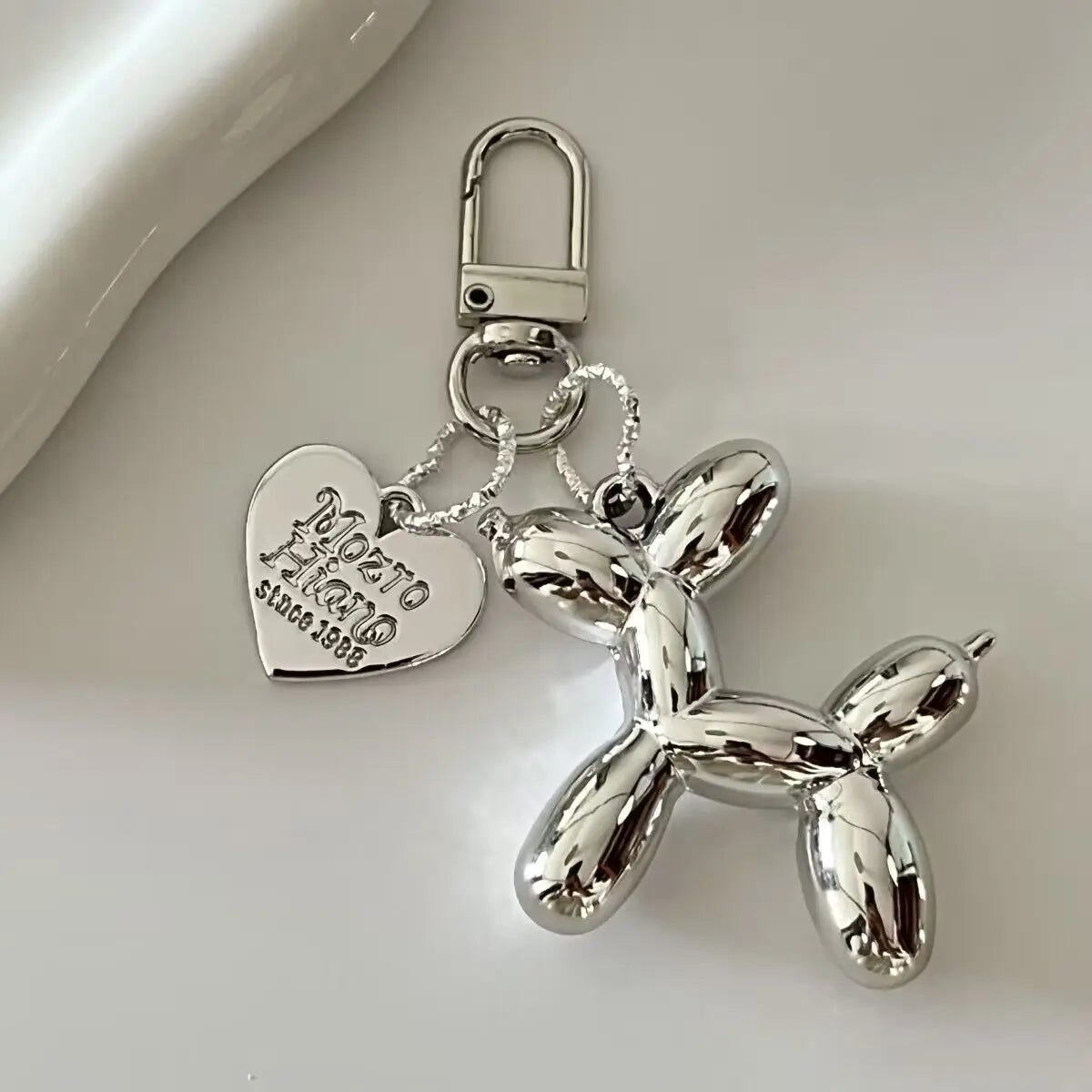 Jelly Balloon Dog Keychain