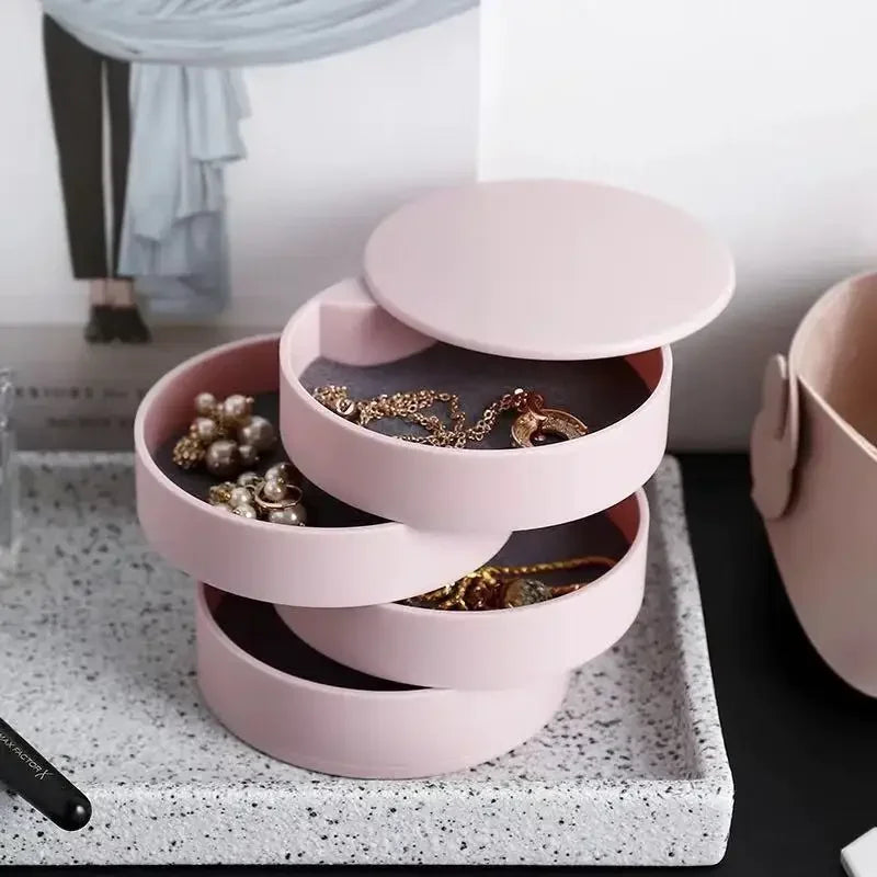 4 Layers Rotating Jewellery Box