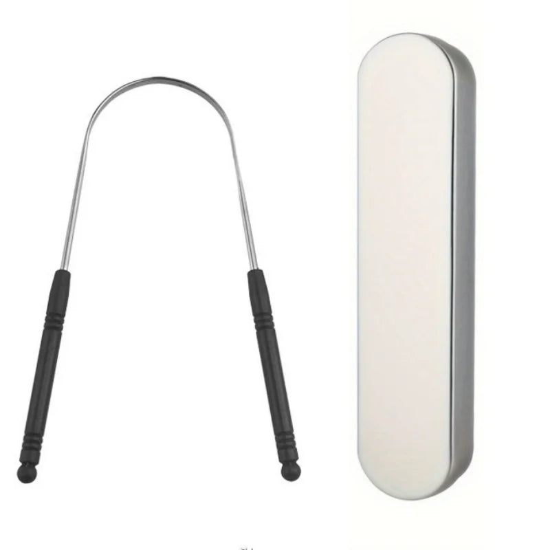 1PCS Steel Tongue Scraper