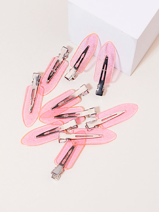 10pcs transparent hair clips