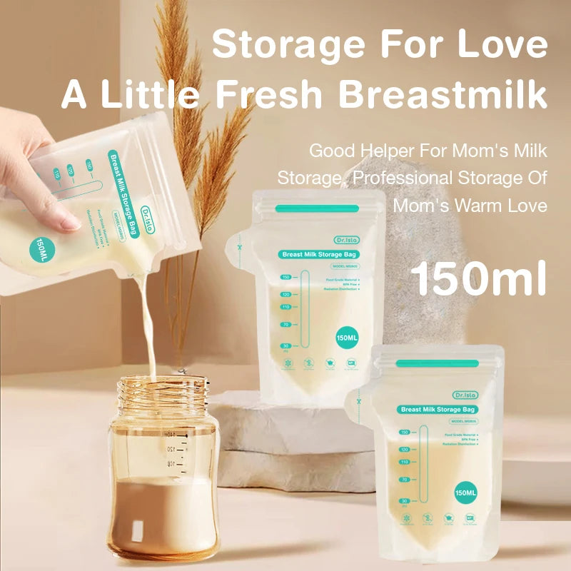 100Pcs 150ML Breast Milk Storage bag
